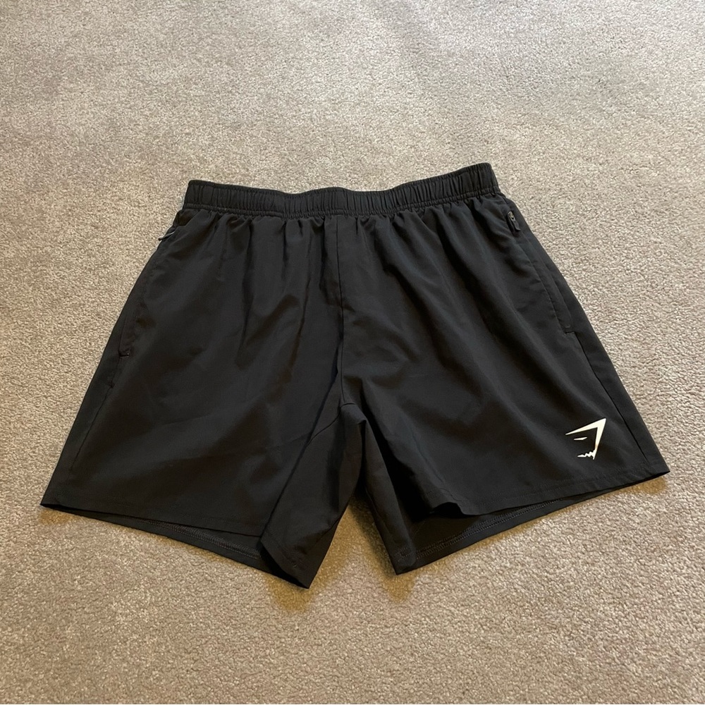 Gymshark Arrival Shorts Mens Medium Black Athletic Unlined Lightweight Gym Train